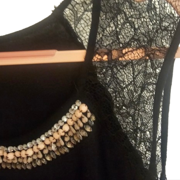 Maurices Black, Lace Shoulder, Sleeveless Top - Picture 2 of 9